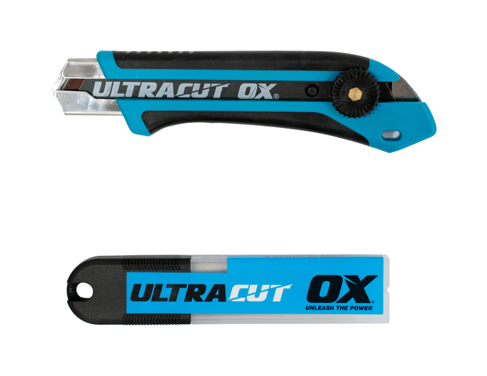 Pro Snap Off Knife & 5 Blades Combo Pack - 1-Inch / 25mm