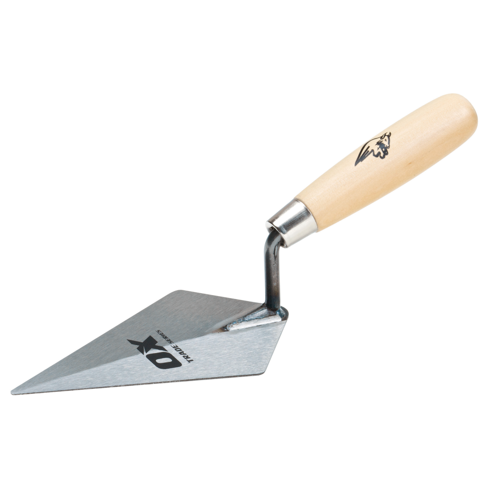 OX Trade Pointing Trowel - Wooden Handle - 152mm / 6in