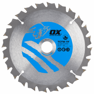 OX Wood Cutting Thin Kerf Circular Saw Blade 160/20mm, 24 Teeth ATB