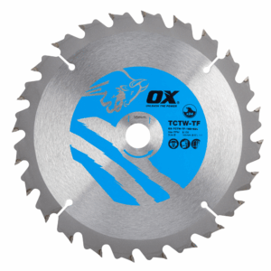 OX Wood Cutting Thin Kerf Circular Saw Blade 165/16mm, 24 Teeth ATB