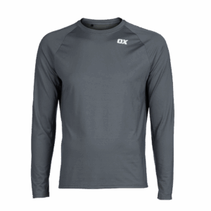 OX Ultra Engineered Long Sleeve Top Light Grey - M